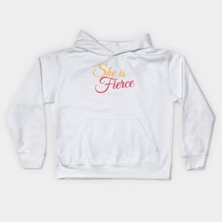 She is fierce Kids Hoodie